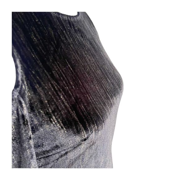 Topshop NWT Metallic Dress Party Cocktail Size 8 Open Shoulder Open Back - Picture 4 of 10